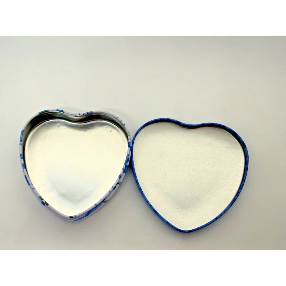 Brighton Heart Floral Tin Trinket‎ Box Jewelry Holder Decorative Hinged Lid Gift